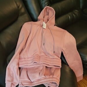 Cozy Pink Hoodie Set